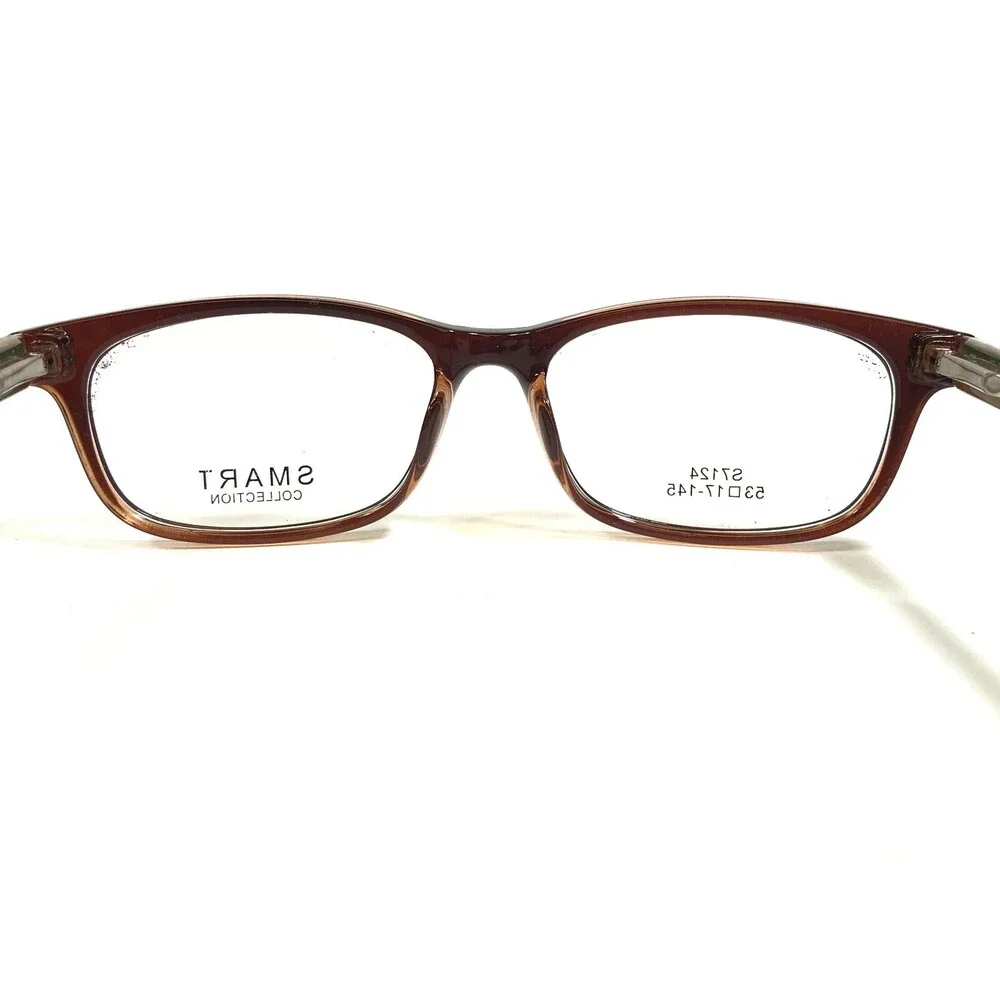 SMART Eyeglasses Frames S7124 BROWN/CRYSTAL Rectangular Full Rim 53-17-145